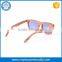 Hot selling round shape zebra wooden sunglasses polarized with custom logo