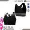 OEM black color spandex plain sports bra high support
