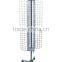 Rotating wire mesh display racks and stands