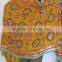 yellow PHULKARI GEORGETTE DUPATTA SHAWL stole