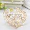 American stylish twist heart shape hollow bangle,women gift gold bangles wholesale