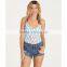 Retro High Cut One Piece For Women Custom Low Scoop Back High Cut Legs Swimsuit Polyamide Elastane Blend Material Swimwear