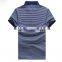 Men Fashion 100% Cotton Golf Custom Striped Polo Shirt