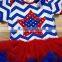 2016 hot sell baby girl 4th of july tutu romper patriotic baby girls tutu romper with matching headband and necklace