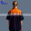 Cheap work navy safety led hi vis t-shirt with reflective tape