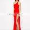 Vivo Mesh One Shoulder Maxi Dress
