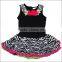 Wholesale summer fashion designs cotton blossom chiffon fabric flower girls party dresses