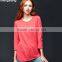 Spring New Arrival Wild Solid Color Seven Sleeve T-shirt Custom High Quality Bamboo Clothing in Guangzhou