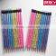 12 pcs HB roll printing pencil with eraser pencil with pvc box