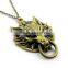 3.9*4.9CM Bronze Color Final Fantasy Dragon Anime Choker Alloy Necklace 10pcs/set