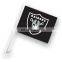 top quality free design polyester car flags with plastic pole