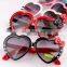 2017 Children's Eyewear Love Heart Girls Sunglasses Summer UV400 Plastic Sun Glasses girl cute sunglass