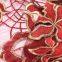 China manufacture Africa gold giltter tulle net embroidered lace fabric for wedding