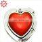 Newest design metal bag hanger heart shape for decorative