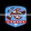 High quality custom logo bird woven decorative clothing patches