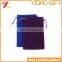 2016 Wholesale custom cheapest beautiful colorful velvet fabric drawstring gift bags