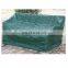 PE woven outdoor garden 2 seater green lounge bench covers