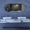 Customized brass oval mirror Nordic bathroom mirror golden bathroom mirror modern minimalist dressing mirror entrance mirror