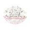 Girls Floral Pom Pom Milk Silk Dresses One Piece Dress New Baby Girls Dress Designs