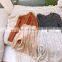 2020 autumn and winter new product super soft facial mask t stripe bottoming shirt four-color Korean casual long-sleeved