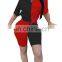 Wholesale custom logo women contrast color 2 piece biker shorts and t shirt matching sets