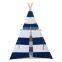 Stripe  Canvas Indoor Playhouse Toy Teepee Play Tent for Kids,Children Toy Tent Play House
