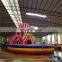 Attracting people Inflatable spiral obstacle course with slide for commercial events and match,carnival party