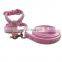 PU material crystals dog accessories luxury bling dog harness with leash