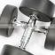 Round Rubber Coated Fixed Weights Dumbbells High Quality Body Fitness Pro-Style Rubber Dumbbell