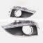 2PCS Car LED DRL For Hyundai IX35 2010 2011 2012 2013 Car-styling Daytime Running Light with fog lamp hole turn signal