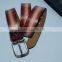 Fashion man claret col snake pu belt