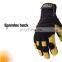 HANDLANDY Premium Golden Grain Deerskin Fork Lift Drivers Yard Work Warehouse Racing Gloves Motorcycle Mechanic Safety Gloves