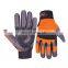 HANDLANDY High Quality Orange Custom logo Anti-slip Grip glove Mechanic work gloves