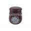 custom design logo purple kitchen food coffee tea container ceramic canister with ceramic lid