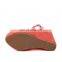 ladies latest beautiful color design suede high heels ankle strap high wedge platform sandals shoes (LAJWG0002)