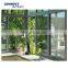 Residential project thermal break Accordion aluminum bifold glass folding doors