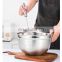 Customize Industrial No Slip Kitchen Stainless Steel Big Baking Mixing Bowl Silicone Base