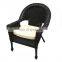 Stock Indoor & Outdoor PE Rattan Wicker Arm Chair Dining Chair With Cushion Patio Garden Furniture