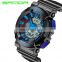 2019 SANDA 799 Luxury Quartz Men Hot Sale Quartz+Digital LED Waterproof Watch