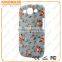 Flower shell phone case for samsung galaxy S3