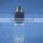 PET e liquid 15ml plastic dropper bottles clear