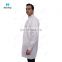 Laboratory Non Woven Breathable Chemistry Protective Long Sleeve Disposable Lab Coat