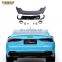 High Quality Rear Car Parts For Audi 2017-2019 A5 Change to RS5 Rear Car Bumper Rear Diffuser With Exhaust Pipe Black/Silver Tip