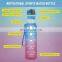 Wholesale Customize BPA free 1000ml 1L 32oz 1 Gallon Plastic Tritan Motivational Drinking Water Bottle with Time Marker