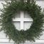 46mm  0.6kg Christmas Wreath with Ribbon and Bells, Outdoor Indoor Christmas Wreaths Garland Ornaments Christmas Decorations