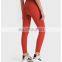 New Arrival Ribbed High Waist Slim Fit Naked Feeling Sports Gym Yoga Tights Women Workout Fitness Athletic Wear Leggings Pants