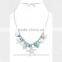 Sea Life Themed Jewelry Multi-Starfish and Shell Turquoise Charm Necklace