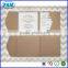 60 Large Ribbed Kraft Pocket-fold Envelopes / Rustic Wedding Invitations /ribbed kraft envelopes