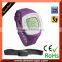 Wristband pedometer with calorie counter and step distance heart rate watch