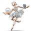 Elegant Ballet Dancer High Quality Brooch